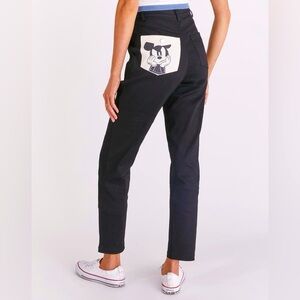 High Rise Black Jeans with Mikey Pocket